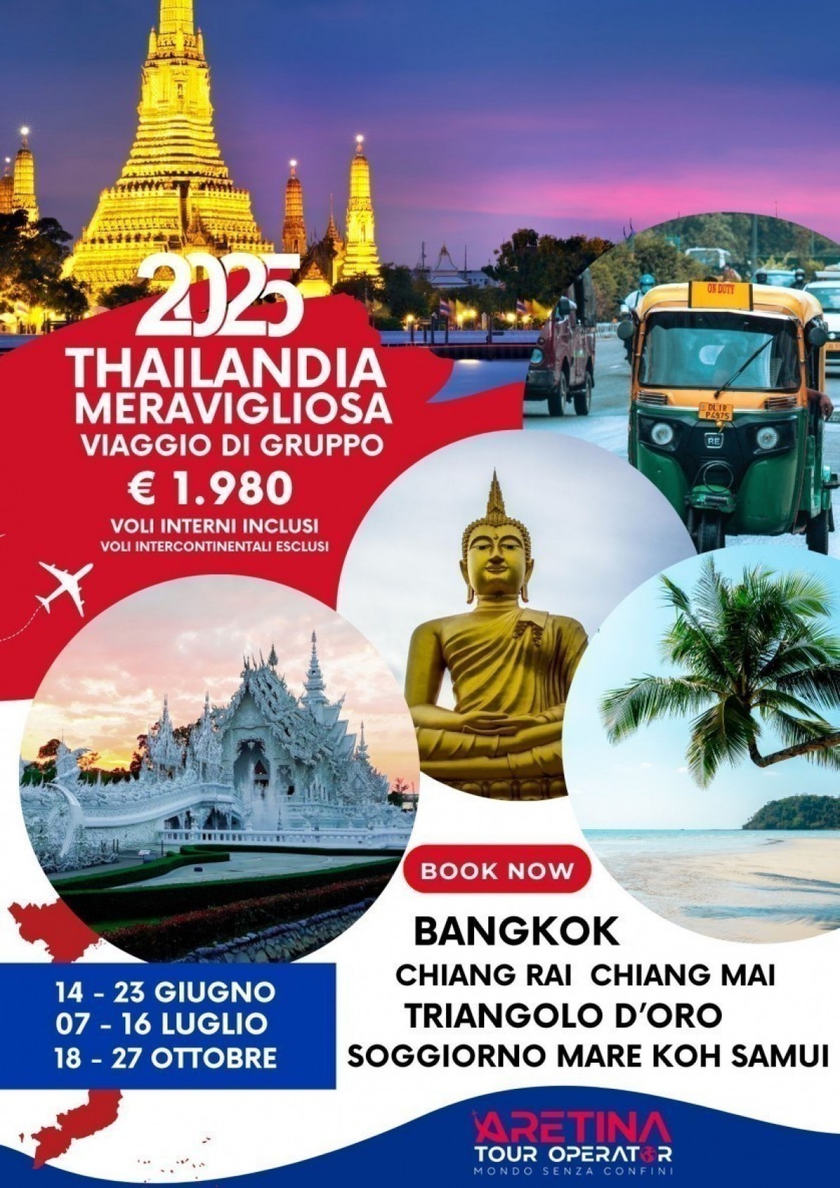 tour Thailandia con mare